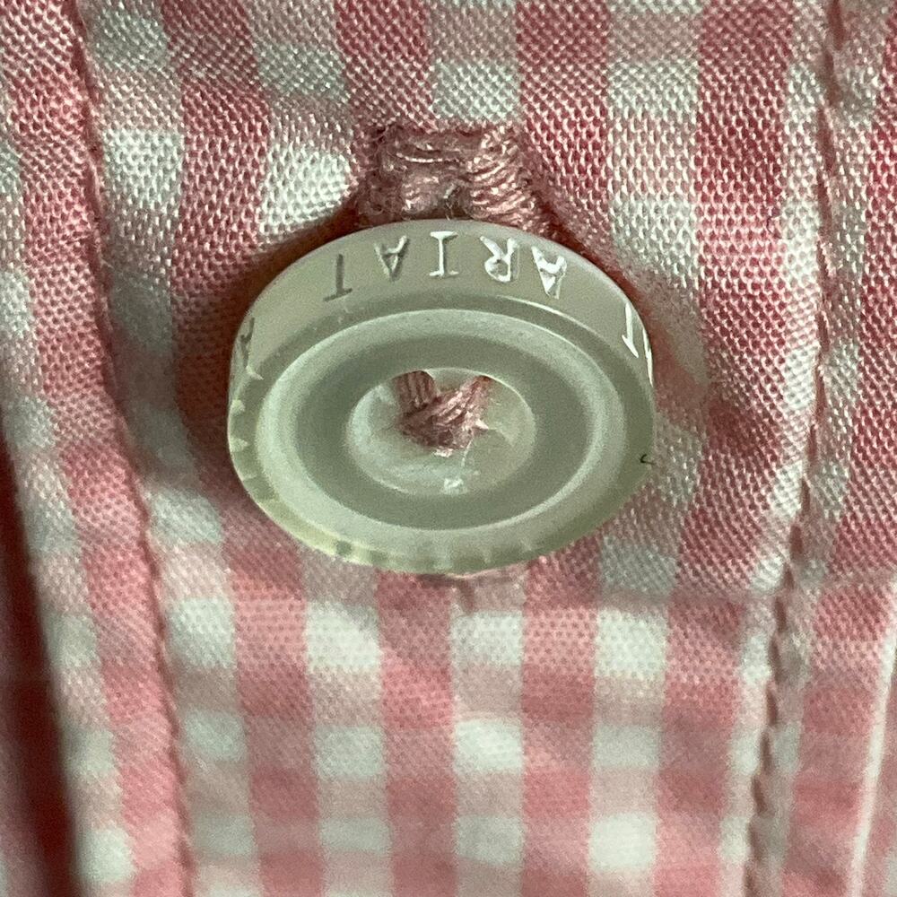 ARIAT Shirt Kirby Button Down Pink White Gingham XXL Western Cowgirl Equestrian - Picture 8 of 16
